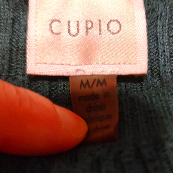 🌿 Fabulous Dark Emerald Green Ribbed Sweater Top - M - Picture 11 of 14